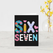 Six Seven 6 7 Meme Teacher  カード (黄色い花)