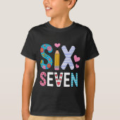 Six Seven 6 7 Meme Teacher  Tシャツ (正面)
