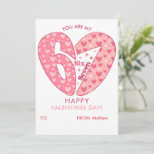 Six Seven 6 7 Meme Valentines Day Pink Red Name シーズンカード (スタンド正面)