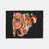 Six Seven 6 7 Monster Truck Gingerbread Man Christ フリースブランケット (正面(横))