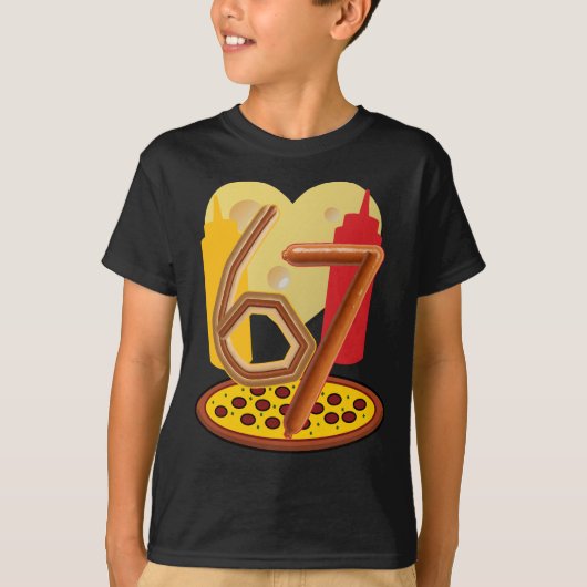six seven 6 7 Tシャツ (正面)