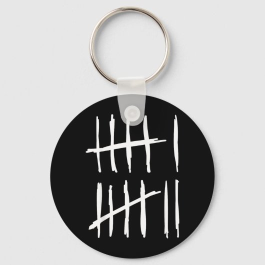 Six Seven 6 7 Tally Marks 67 Meme 6-7 Numbers キーホルダー (正面)