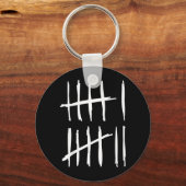 Six Seven 6 7 Tally Marks 67 Meme 6-7 Numbers キーホルダー (正面)