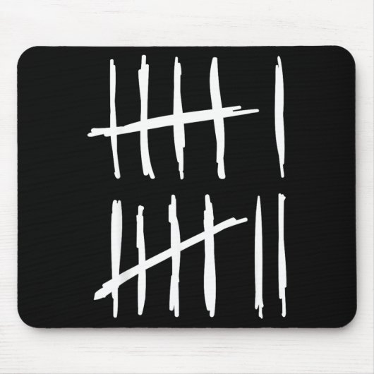 Six Seven 6 7 Tally Marks 67 Meme 6-7 Numbers マウスパッド (正面)