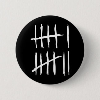 Six Seven 6 7 Tally Marks 67 Meme 6-7 Numbers 缶バッジ