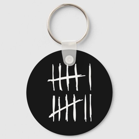 Six Seven 6 7 Tally Marks 67 Meme 6-7 Numbers Funn キーホルダー (正面)