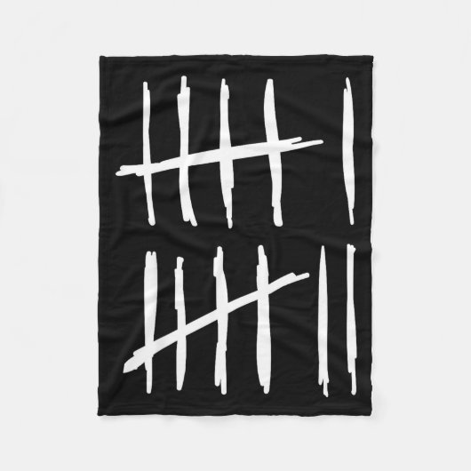 Six Seven 6 7 Tally Marks 67 Meme 6-7 Numbers Funn フリースブランケット (正面)