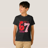 Six Seven 6 7 Valentines Day Trendy Valentine Meme Tシャツ (正面フル)