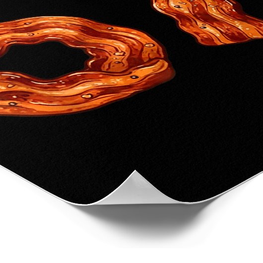 Six Seven Bacon Cool Meme 67 Funny Number  ポスター (角)