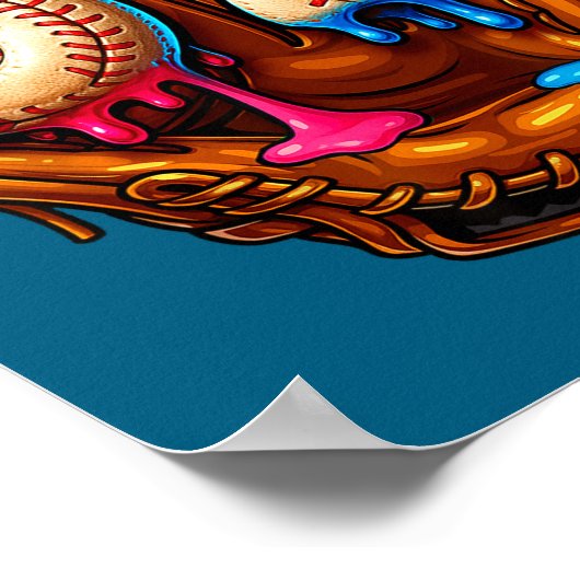 Six Seven Baseball Candy Drip 6-7 Meme ポスター (角)