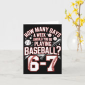 Six Seven Baseball Meme How Many Days 6-7 カード (黄色い花)