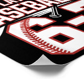 Six Seven Baseball Meme How Many Days 6-7 ポスター (角)