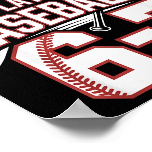 Six Seven Baseball Meme How Many Days 6-7 ポスター (角)