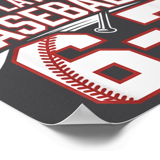 Six Seven Baseball Meme How Many Days 6-7  ポスター (角)