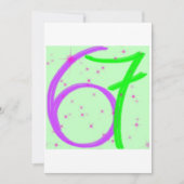 Six seven birthday invitation 招待状 (正面)