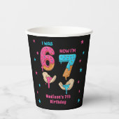 Six Seven Birthday Party Paper Cups 紙コップ (正面)