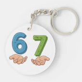 Six Seven Blue Green Brain Rot キーホルダー (裏面)