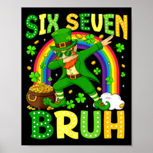 Six Seven Bruh 聖パトリック デー レパードマン ダビング ポスター