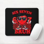 Six Seven Bruh 67 Heart Valentines Day Boy Girl Ki マウスパッド (マウス)