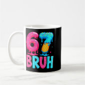 Six Seven Bruh 67 Ice Cream Drip For Men Women Kid コーヒーマグカップ (左)