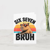 Six Seven Bruh 67 Meme Capybara  カード (正面)