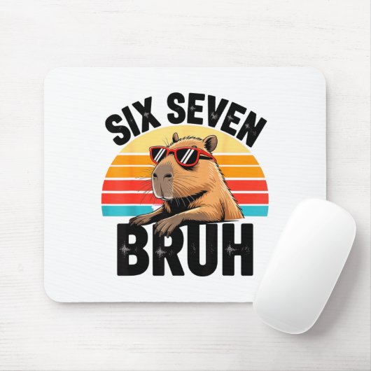 Six Seven Bruh 67 Meme Capybara マウスパッド (マウス)