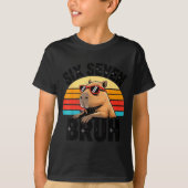 Six Seven Bruh 67 Meme Capybara Tシャツ (正面)