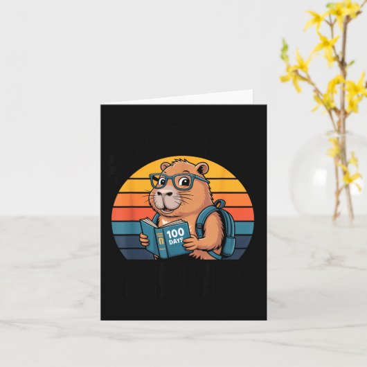 Six Seven Bruh 67 Meme Funny 100 Days Of School Ca カード (黄色い花)