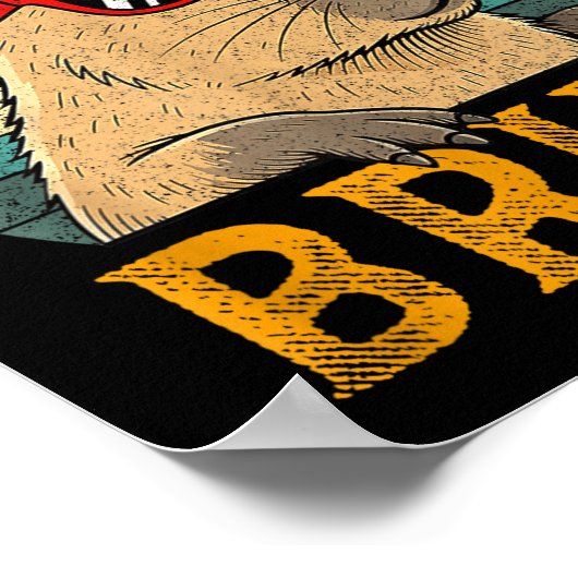 Six Seven Bruh 67 Meme Funny Capybara Viral Six Se ポスター (角)