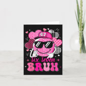 Six Seven Bruh 67 Meme Smile Face Valentines Boys  カード (正面)