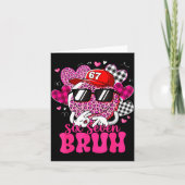 Six Seven Bruh 67 Meme Smile Face Valentines Day B カード (正面)
