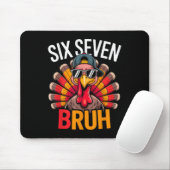Six Seven Bruh 6 7 Meme Turkey Thanksgiving Boy Gi マウスパッド (マウス)