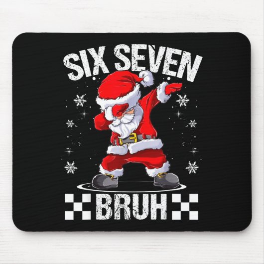 Six Seven Bruh 6-7 Meme Xmas Matching Pjs Christma マウスパッド (正面)