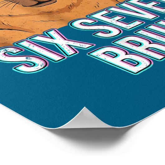 Six Seven Bruh Capybara 67 Boys Teens Kids Animals ポスター (角)