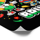 Six Seven Bruh Cinco De Mayo Funny Kids Mexican Fi ポスター (角)