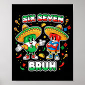 Six Seven Bruh Cinco De Mayo Funny Kids Mexican Fi ポスター (正面)