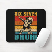 Six Seven Bruh Dabbing Boy Funny 67 Meme Gen Alpha マウスパッド (マウス)