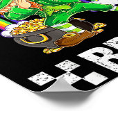 Six Seven Bruh Dabbing Leprechaun St Patricks Day  ポスター (角)