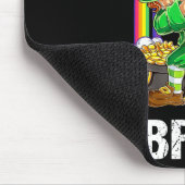 Six Seven Bruh Dabbing Leprechaun St Patricks Day  マウスパッド (コーナー)
