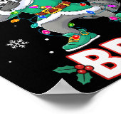 Six Seven Bruh Dabbing Raccoon Funny Christmas 6 7 ポスター (角)