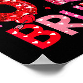 Six Seven Bruh Funny 67 Meme Valentine's Day Men W ポスター (角)