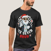 Six Seven Bruh Funny Checkered Cool Santa Claus Ro Tシャツ (正面)