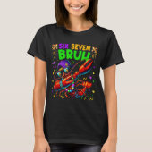 Six Seven Bruh Mardi Gras Dabbing Crawfish Men Wom Tシャツ (正面)