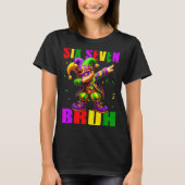 Six Seven Bruh Mardi Gras Jester Dab 6 7 Meme Fat  Tシャツ (正面)