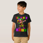 Six Seven Bruh Mardi Gras Jester Dab 6 7 Meme Fat  Tシャツ (正面フル)