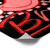 Six Seven Bruh Smile 6 7 Meme Valentines Day Girls ポスター (角)