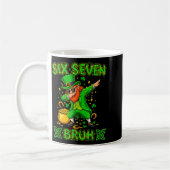 Six seven bruh st patricks day 6 7 funny meme 67 コーヒーマグカップ (左)