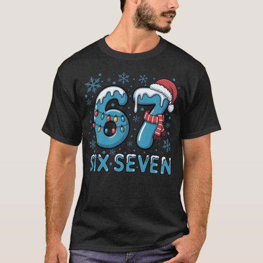 Six Seven Christmas Ice Numbers | Festive Frozen  Tシャツ (正面)