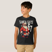 Six Seven Christmas Meme 67 Funny  Tシャツ (正面フル)