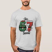 Six Seven Christmas Meme Funny Pop Culture  Tシャツ (正面)